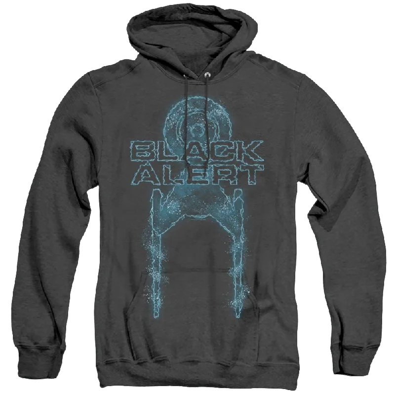 Star Trek Discovery Black Alert - Heather Pullover Hoodie Chunky Knit Pullover