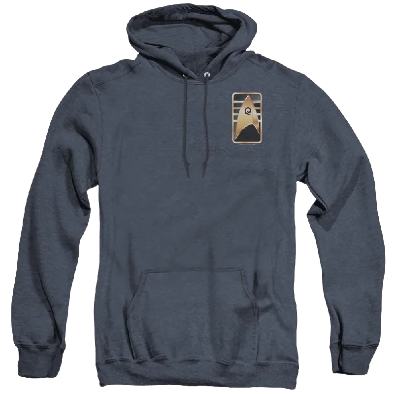 Star Trek Discovery Cadet Badge - Heather Pullover Hoodie Soft Wool Sweater