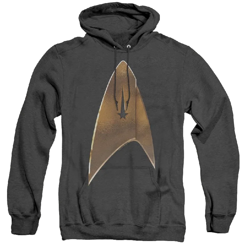 Star Trek Discovery Command Shield - Heather Pullover Hoodie Puff Sleeve Stylish