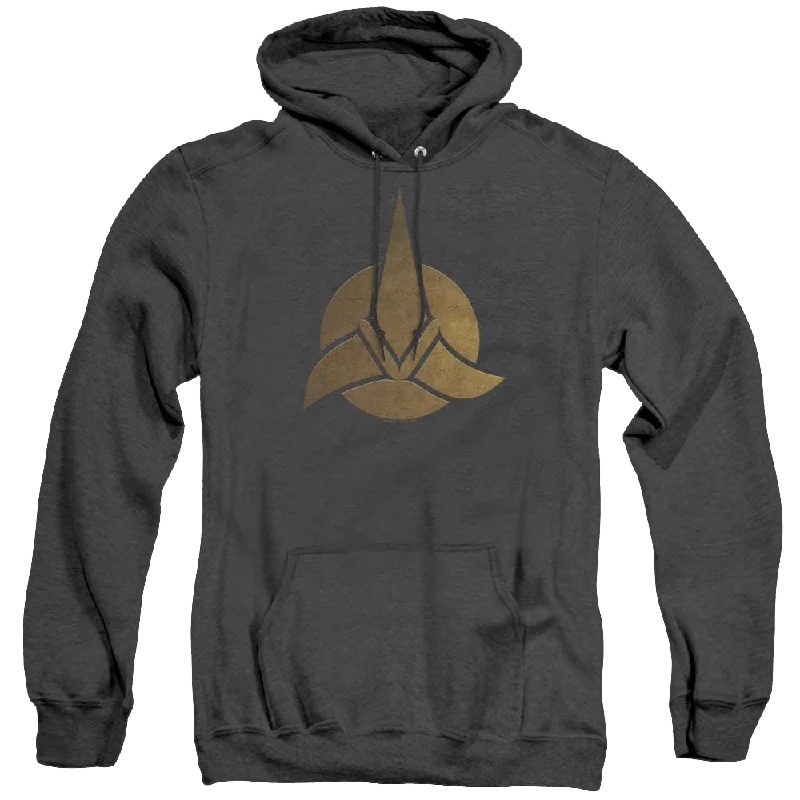 Star Trek Discovery Discovery Triquentra - Heather Pullover Hoodie Lantern Sleeve Elegant Star Trek Discovery Discovery Triquentra - Heather Pullover Hoodie Lantern Sleeve Elegant