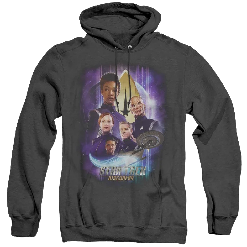 Star Trek Discovery Discoverys Finest - Heather Pullover Hoodie Surplice Neck Pullover