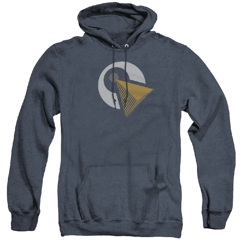 Star Trek Discovery Vulcan Logo - Heather Pullover Hoodie Over Sleeve Pullover