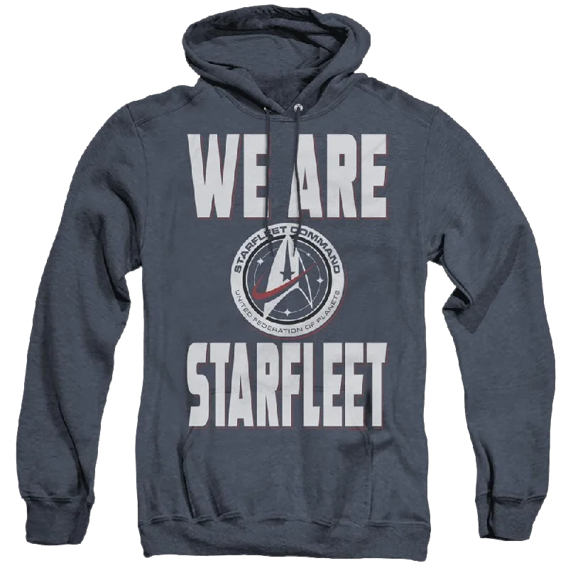 Star Trek Discovery We Are Starfleet - Heather Pullover Hoodie Square Neck Pullover