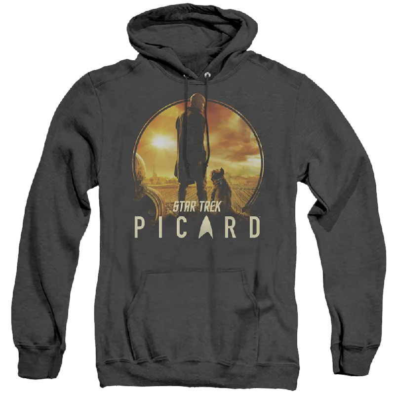 Star Trek Picard A Man And His Dog - Heather Pullover Hoodie Oblong Neck Pullover