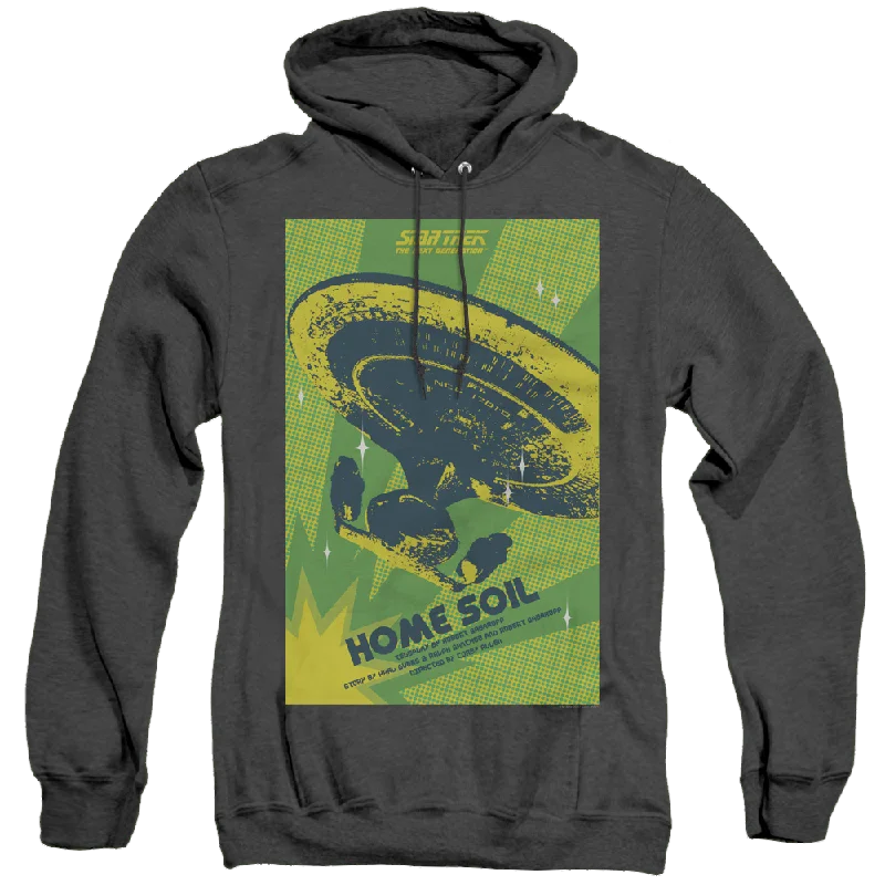 Star Trek The Next Generation Tng Season 1 Episode 18 - Heather Pullover Hoodie Hooded Pullover Sweater Star Trek The Next Generation Tng Season 1 Episode 18 - Heather Pullover Hoodie Hooded Pullover Sweater