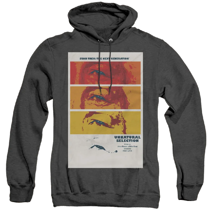 Star Trek The Next Generation Tng Season 2 Episode 7 - Heather Pullover Hoodie Button Front Sweater Star Trek The Next Generation Tng Season 2 Episode 7 - Heather Pullover Hoodie Button Front Sweater