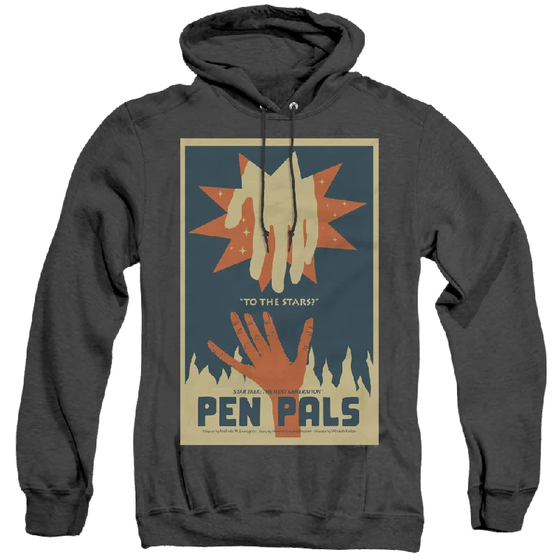 Star Trek The Next Generation Tng Season 2 Episode 15 - Heather Pullover Hoodie Fine Merino Wool Star Trek The Next Generation Tng Season 2 Episode 15 - Heather Pullover Hoodie Fine Merino Wool