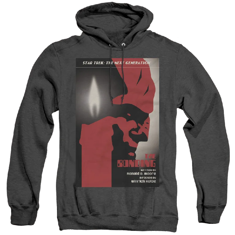 Star Trek The Next Generation Tng Season 3 Episode 5 - Heather Pullover Hoodie Port Neck Pullover Star Trek The Next Generation Tng Season 3 Episode 5 - Heather Pullover Hoodie Port Neck Pullover