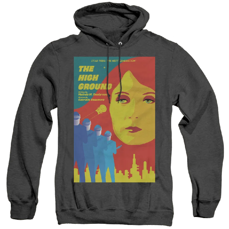 Star Trek The Next Generation Tng Season 3 Episode 12 - Heather Pullover Hoodie Notched Neck Pullover Star Trek The Next Generation Tng Season 3 Episode 12 - Heather Pullover Hoodie Notched Neck Pullover