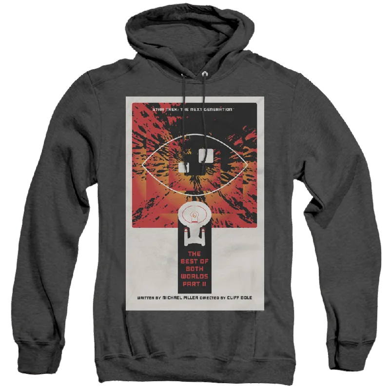 Star Trek The Next Generation Tng Season 4 Episode 1 - Heather Pullover Hoodie Boat Neck Sweater Star Trek The Next Generation Tng Season 4 Episode 1 - Heather Pullover Hoodie Boat Neck Sweater