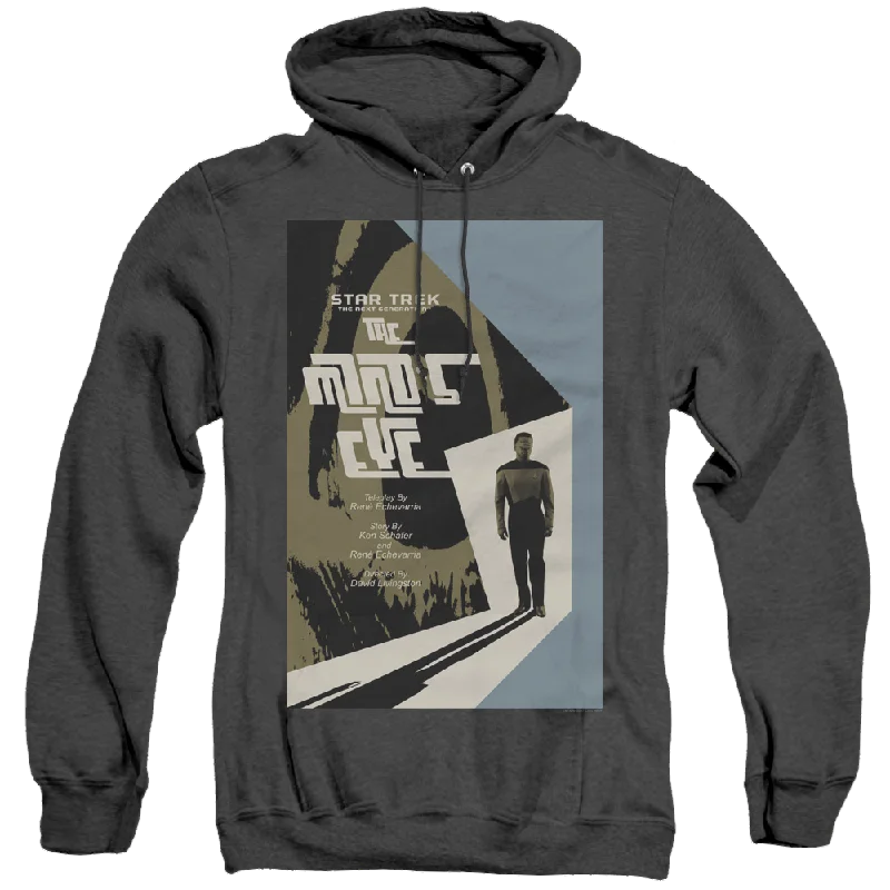 Star Trek The Next Generation Tng Season 4 Episode 24 - Heather Pullover Hoodie Lantern Sleeve Elegant Star Trek The Next Generation Tng Season 4 Episode 24 - Heather Pullover Hoodie Lantern Sleeve Elegant