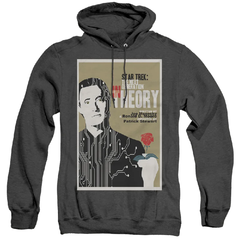 Star Trek The Next Generation Tng Season 4 Episode 25 - Heather Pullover Hoodie Gathered Sleeve Pullover Star Trek The Next Generation Tng Season 4 Episode 25 - Heather Pullover Hoodie Gathered Sleeve Pullover