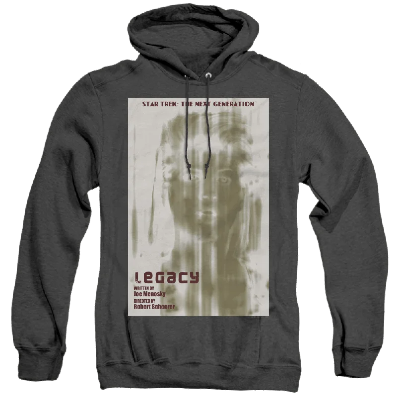 Star Trek The Next Generation Tng Season 4 Episode 6 - Heather Pullover Hoodie Tapered Sleeve Pullover Star Trek The Next Generation Tng Season 4 Episode 6 - Heather Pullover Hoodie Tapered Sleeve Pullover