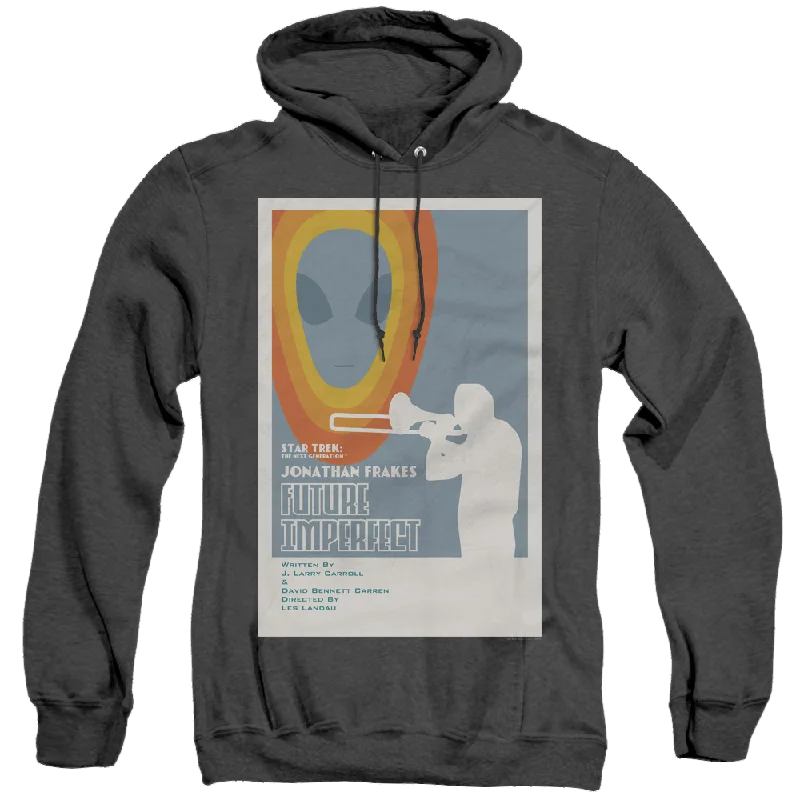 Star Trek The Next Generation Tng Season 4 Episode 8 - Heather Pullover Hoodie Spaghetti Sleeve Top Star Trek The Next Generation Tng Season 4 Episode 8 - Heather Pullover Hoodie Spaghetti Sleeve Top
