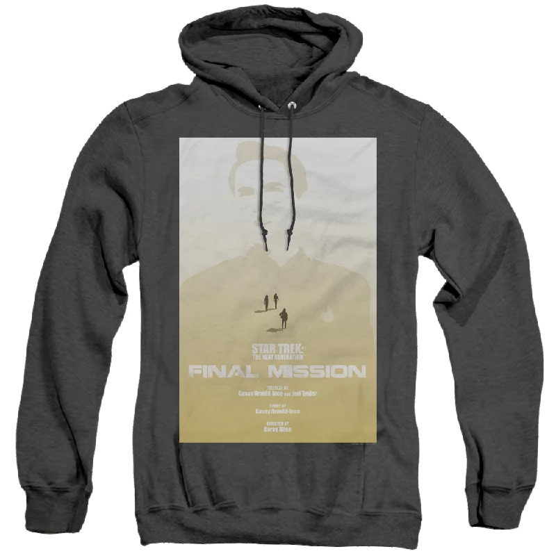 Star Trek The Next Generation Tng Season 4 Episode 9 - Heather Pullover Hoodie Solo Sleeve Pullover Star Trek The Next Generation Tng Season 4 Episode 9 - Heather Pullover Hoodie Solo Sleeve Pullover