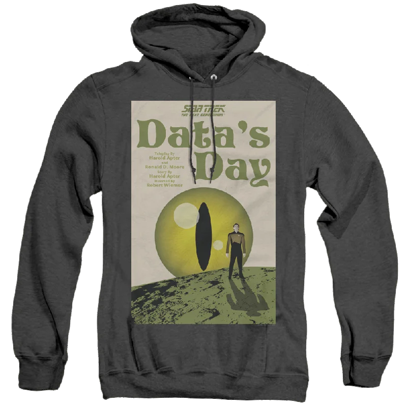 Star Trek The Next Generation Tng Season 4 Episode 11 - Heather Pullover Hoodie Slit Sleeve Stylish Star Trek The Next Generation Tng Season 4 Episode 11 - Heather Pullover Hoodie Slit Sleeve Stylish