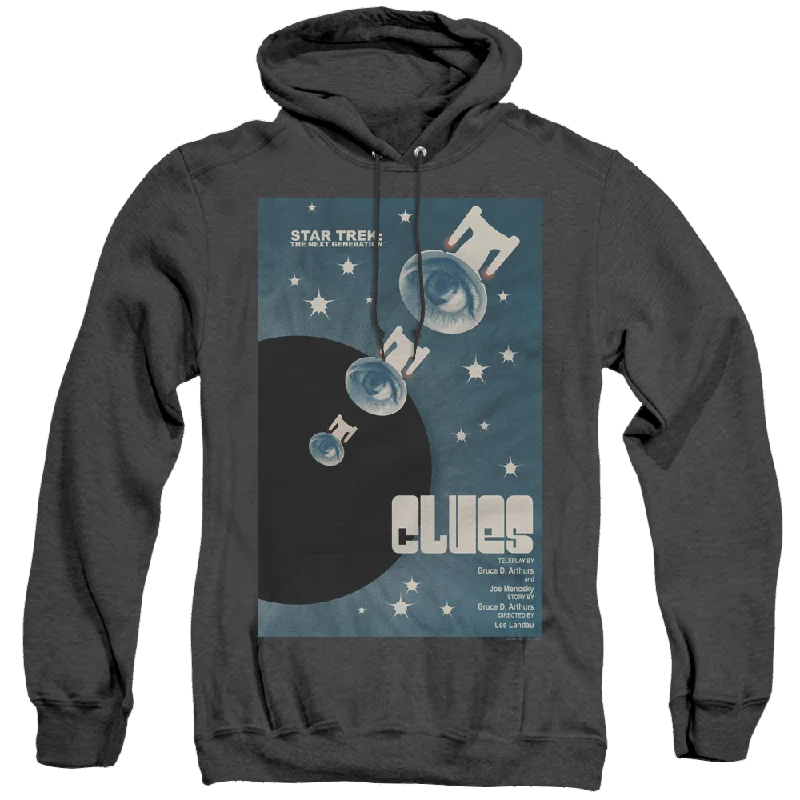 Star Trek The Next Generation Tng Season 4 Episode 14 - Heather Pullover Hoodie Short Puff Sleeve Star Trek The Next Generation Tng Season 4 Episode 14 - Heather Pullover Hoodie Short Puff Sleeve