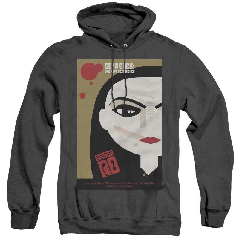 Star Trek The Next Generation Tng Season 5 Episode 3 - Heather Pullover Hoodie dolman Sleeve Top Star Trek The Next Generation Tng Season 5 Episode 3 - Heather Pullover Hoodie dolman Sleeve Top