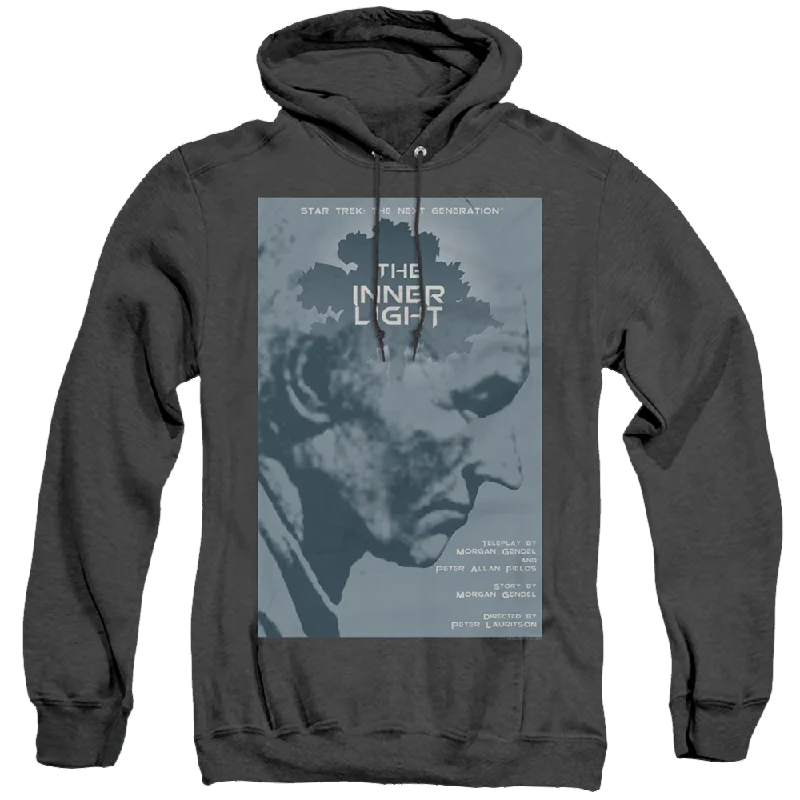 Star Trek The Next Generation Tng Season 5 Episode 25 - Heather Pullover Hoodie Textured Knit Design Star Trek The Next Generation Tng Season 5 Episode 25 - Heather Pullover Hoodie Textured Knit Design