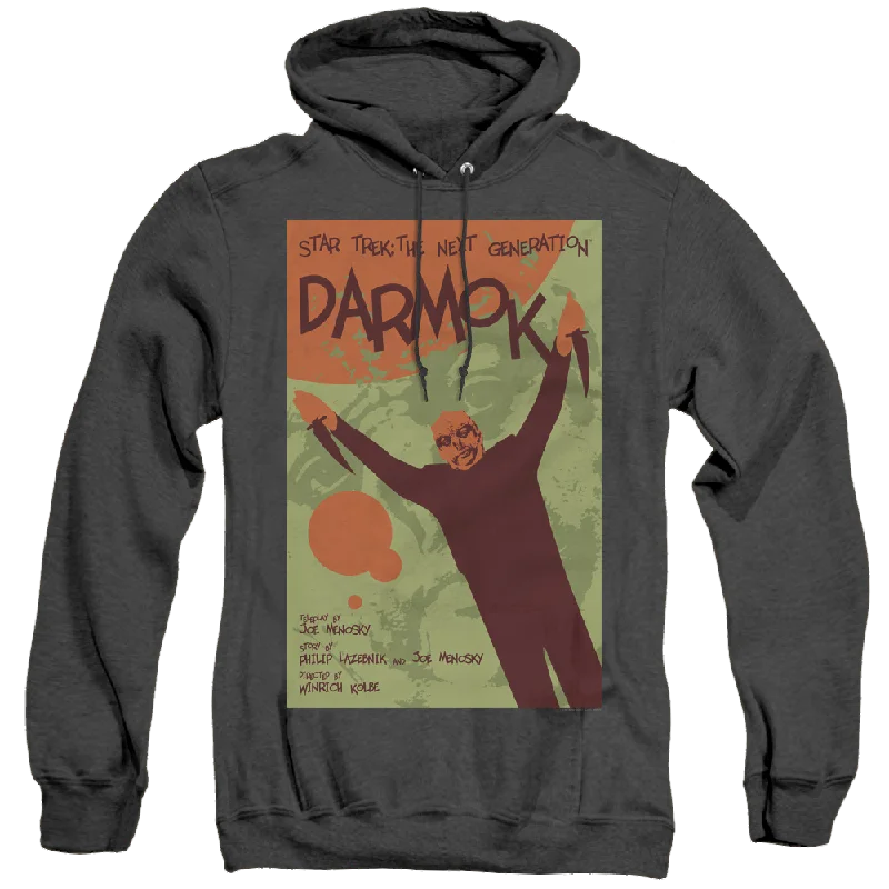 Star Trek The Next Generation Tng Season 5 Episode 2 - Heather Pullover Hoodie Elbow Length Sleeve Star Trek The Next Generation Tng Season 5 Episode 2 - Heather Pullover Hoodie Elbow Length Sleeve