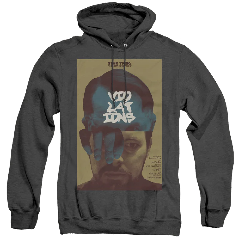 Star Trek The Next Generation Tng Season 5 Episode 12 - Heather Pullover Hoodie Asymmetrical Hem Sweater Star Trek The Next Generation Tng Season 5 Episode 12 - Heather Pullover Hoodie Asymmetrical Hem Sweater
