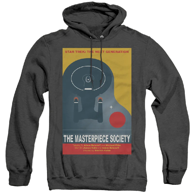 Star Trek The Next Generation Tng Season 5 Episode 13 - Heather Pullover Hoodie Ruffled Neck Pullover Star Trek The Next Generation Tng Season 5 Episode 13 - Heather Pullover Hoodie Ruffled Neck Pullover