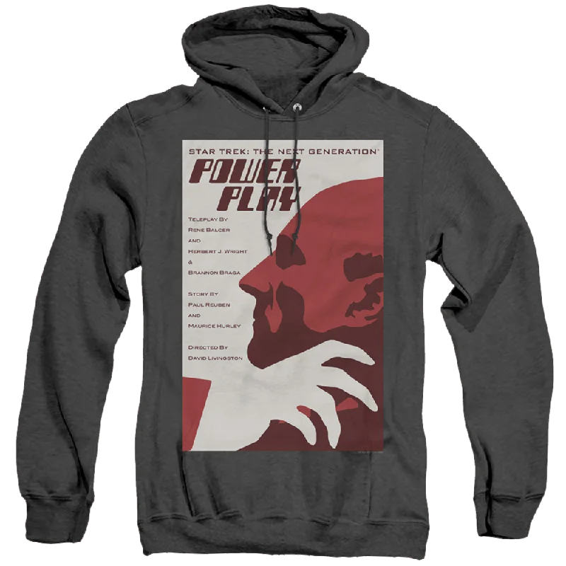 Star Trek The Next Generation Tng Season 5 Episode 15 - Heather Pullover Hoodie Faux Fur Trim Star Trek The Next Generation Tng Season 5 Episode 15 - Heather Pullover Hoodie Faux Fur Trim
