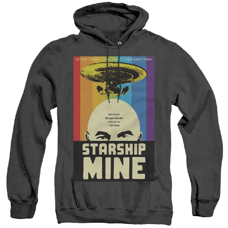 Star Trek The Next Generation Tng Season 6 Episode 18 - Heather Pullover Hoodie Surplice Neck Pullover Star Trek The Next Generation Tng Season 6 Episode 18 - Heather Pullover Hoodie Surplice Neck Pullover