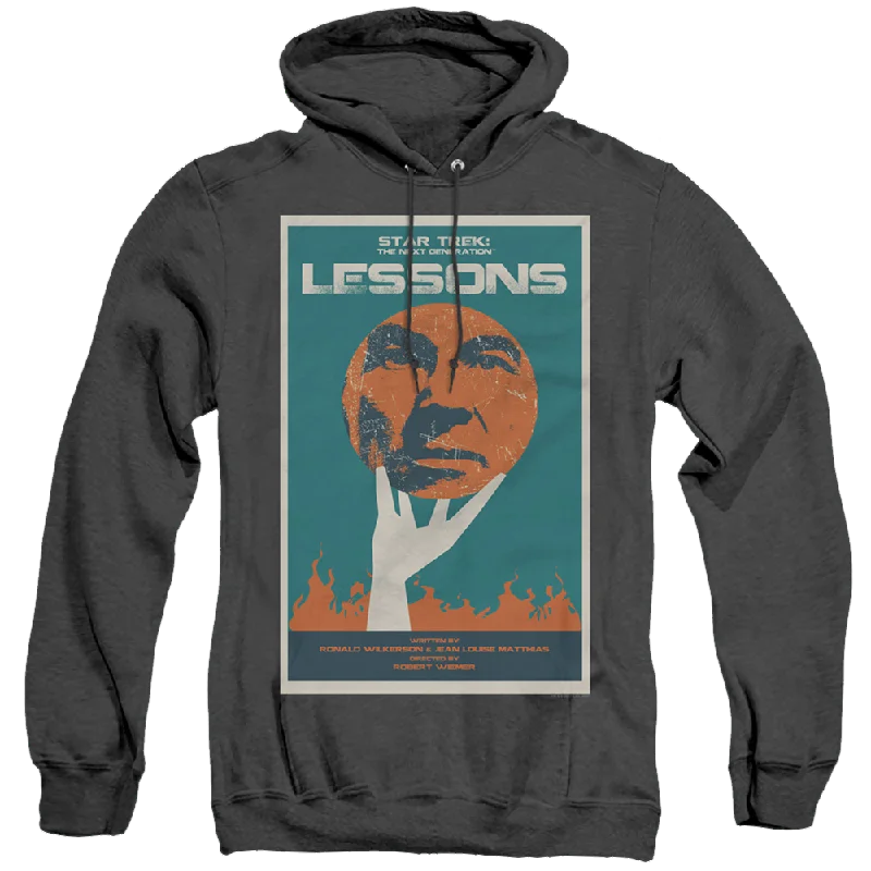 Star Trek The Next Generation Tng Season 6 Episode 19 - Heather Pullover Hoodie Square Neck Pullover Star Trek The Next Generation Tng Season 6 Episode 19 - Heather Pullover Hoodie Square Neck Pullover