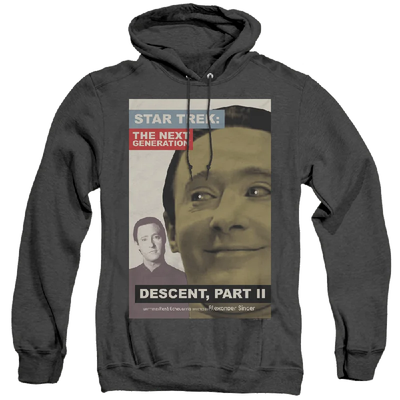 Star Trek The Next Generation Tng Season 7 Episode 1 - Heather Pullover Hoodie Peter Pan Collar Star Trek The Next Generation Tng Season 7 Episode 1 - Heather Pullover Hoodie Peter Pan Collar