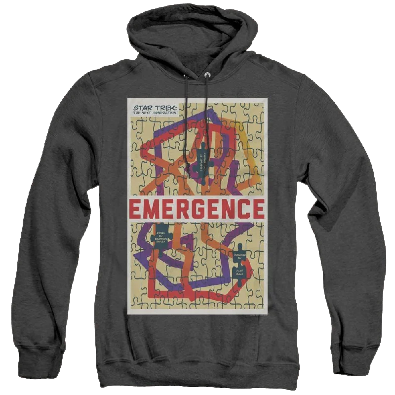 Star Trek The Next Generation Tng Season 7 Episode 23 - Heather Pullover Hoodie Tapered Sleeve Pullover Star Trek The Next Generation Tng Season 7 Episode 23 - Heather Pullover Hoodie Tapered Sleeve Pullover