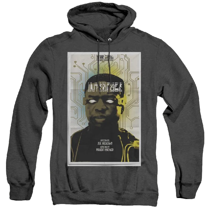 Star Trek The Next Generation Tng Season 7 Episode 3 - Heather Pullover Hoodie Oblong Neck Pullover Star Trek The Next Generation Tng Season 7 Episode 3 - Heather Pullover Hoodie Oblong Neck Pullover