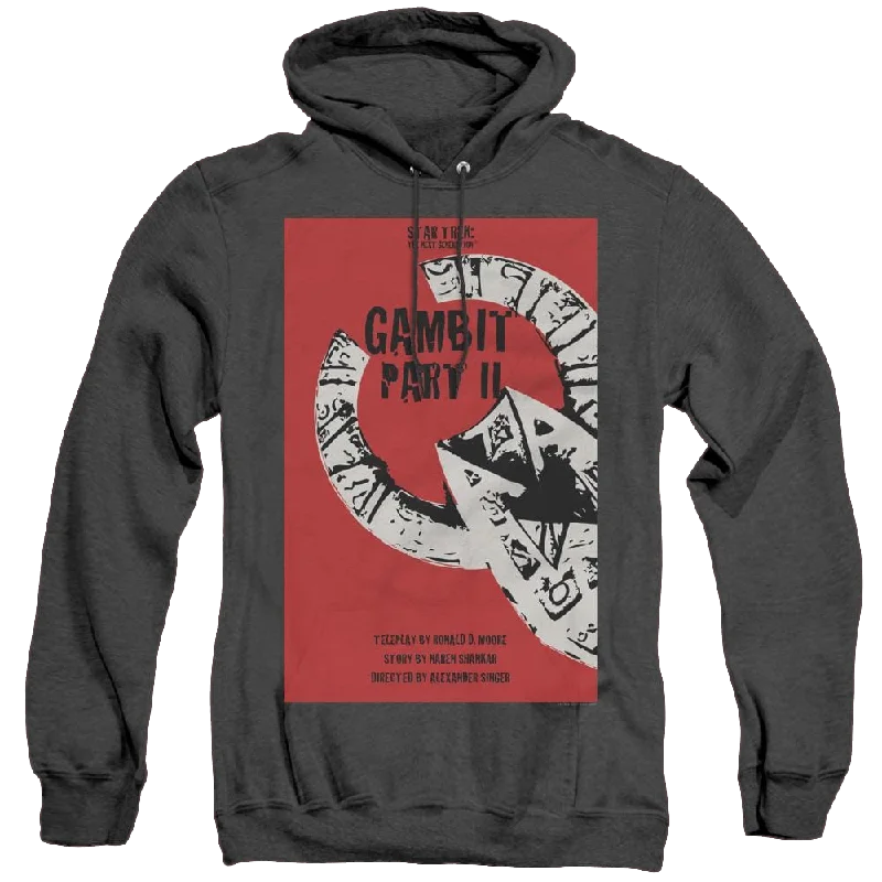 Star Trek The Next Generation Tng Season 7 Episode 5 - Heather Pullover Hoodie Mock Neck Pullover Star Trek The Next Generation Tng Season 7 Episode 5 - Heather Pullover Hoodie Mock Neck Pullover