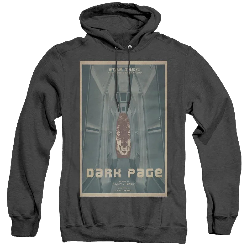 Star Trek The Next Generation Tng Season 7 Episode 7 - Heather Pullover Hoodie Kimono Neck Pullover Star Trek The Next Generation Tng Season 7 Episode 7 - Heather Pullover Hoodie Kimono Neck Pullover