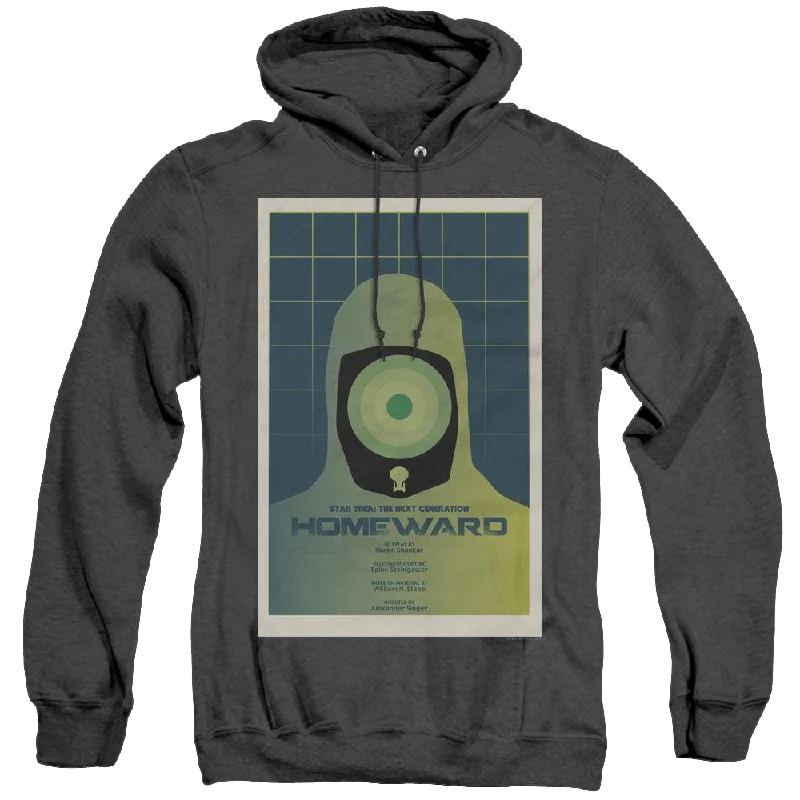 Star Trek The Next Generation Tng Season 7 Episode 13 - Heather Pullover Hoodie Cowl Neck Pullover Star Trek The Next Generation Tng Season 7 Episode 13 - Heather Pullover Hoodie Cowl Neck Pullover