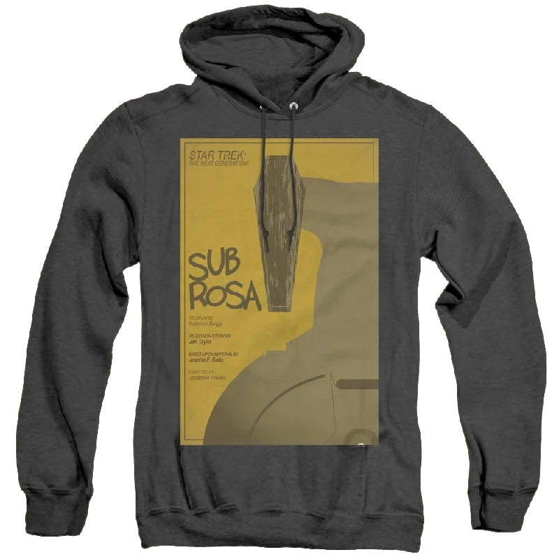 Star Trek The Next Generation Tng Season 7 Episode 14 - Heather Pullover Hoodie Crew Neck Wool Star Trek The Next Generation Tng Season 7 Episode 14 - Heather Pullover Hoodie Crew Neck Wool