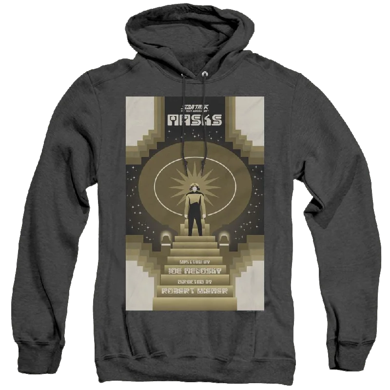 Star Trek The Next Generation Tng Season 7 Episode 17 - Heather Pullover Hoodie Bardot Neck Top Star Trek The Next Generation Tng Season 7 Episode 17 - Heather Pullover Hoodie Bardot Neck Top