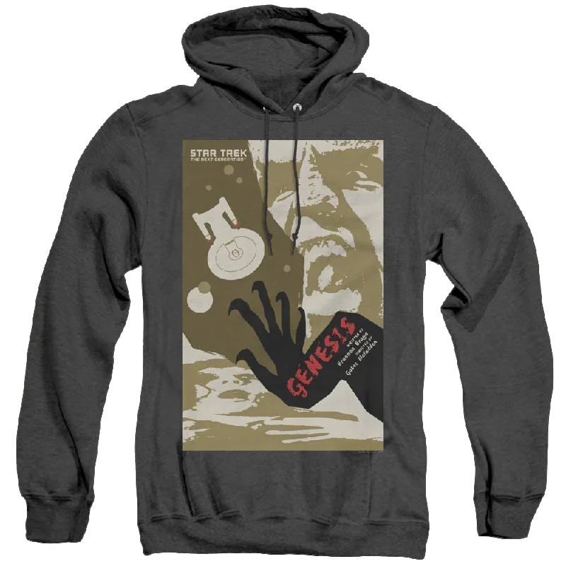 Star Trek The Next Generation Tng Season 7 Episode 19 - Heather Pullover Hoodie Boat Neck Sweater Star Trek The Next Generation Tng Season 7 Episode 19 - Heather Pullover Hoodie Boat Neck Sweater
