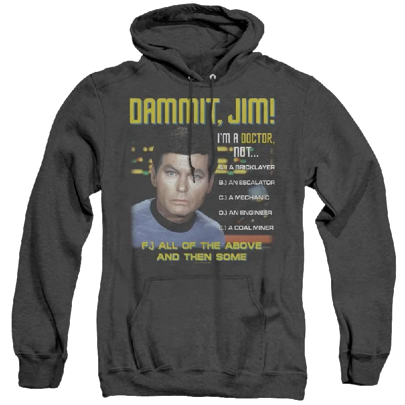 Star Trek The Original Series All Of The Above - Heather Pullover Hoodie Tight Sleeve Top Star Trek The Original Series All Of The Above - Heather Pullover Hoodie Tight Sleeve Top