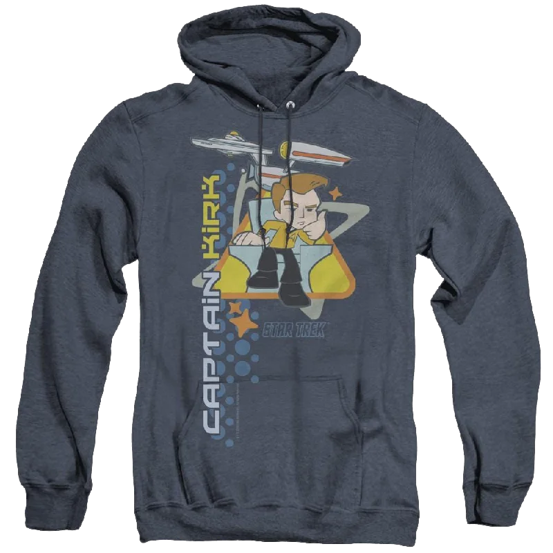Star Trek The Original Series Captains Chair - Heather Pullover Hoodie Honey Neck Pullover Star Trek The Original Series Captains Chair - Heather Pullover Hoodie Honey Neck Pullover
