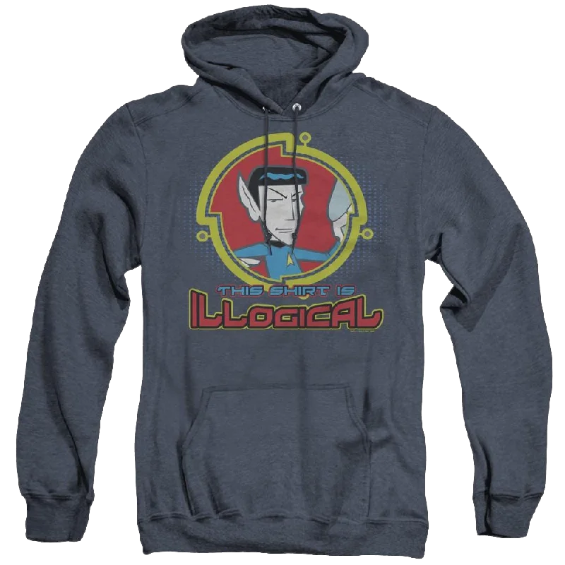 Star Trek The Original Series Illogical - Heather Pullover Hoodie Kimono Neck Pullover Star Trek The Original Series Illogical - Heather Pullover Hoodie Kimono Neck Pullover