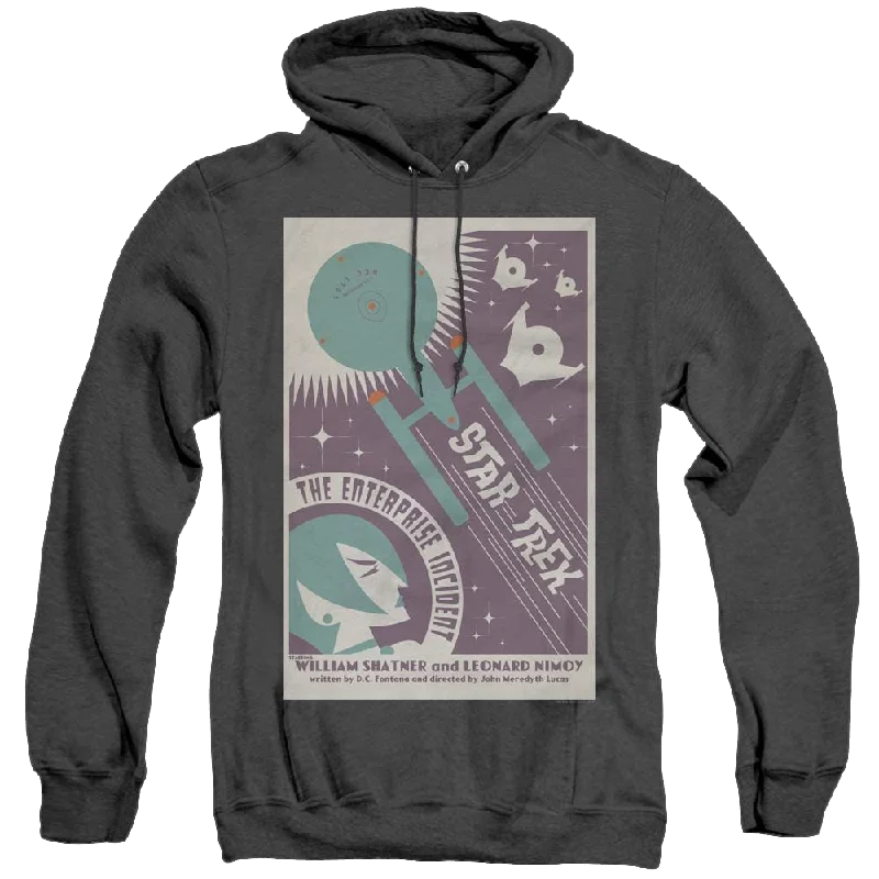 Star Trek The Original Series Tos Episode 57 - Heather Pullover Hoodie Tight Sleeve Top Star Trek The Original Series Tos Episode 57 - Heather Pullover Hoodie Tight Sleeve Top
