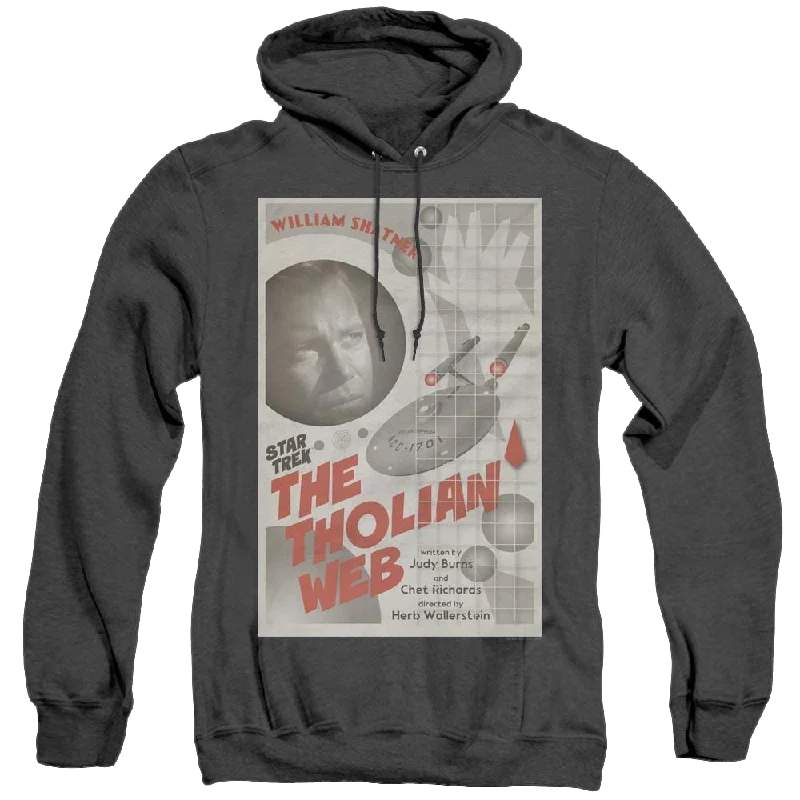 Star Trek The Original Series Tos Episode 64 - Heather Pullover Hoodie Shirred Sleeve Feminine Star Trek The Original Series Tos Episode 64 - Heather Pullover Hoodie Shirred Sleeve Feminine