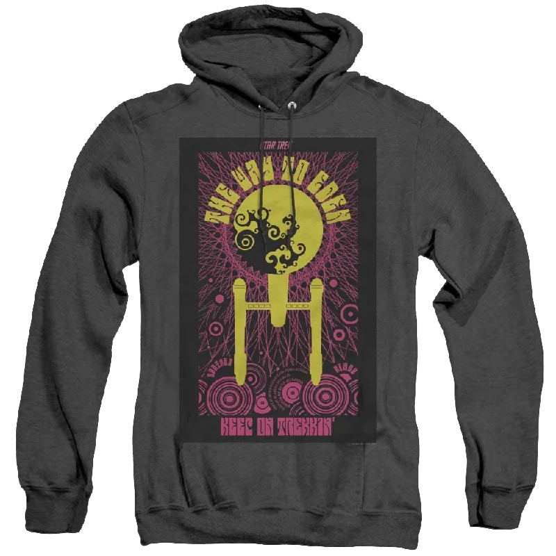 Star Trek The Original Series Tos Episode 75 - Heather Pullover Hoodie Long Bell Sleeve Star Trek The Original Series Tos Episode 75 - Heather Pullover Hoodie Long Bell Sleeve