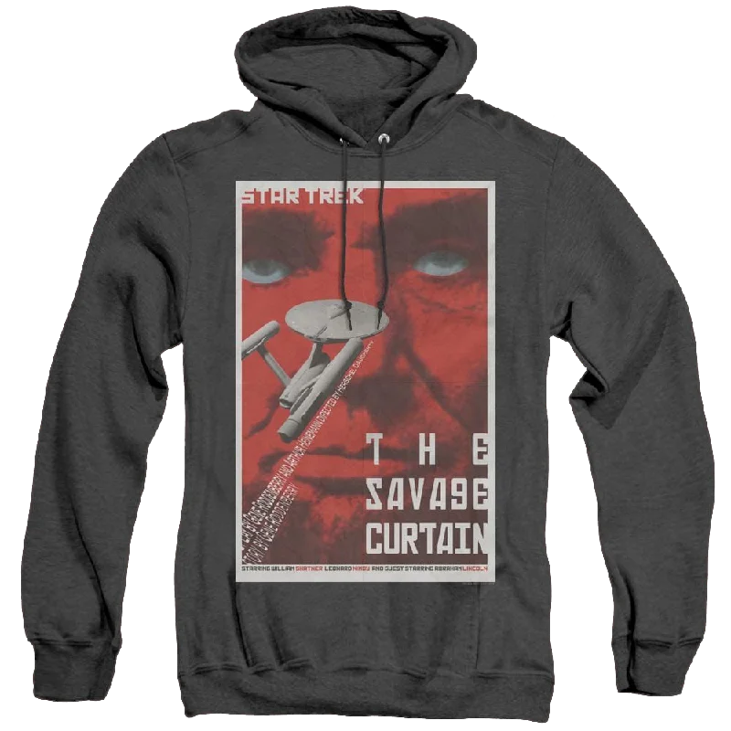 Star Trek The Original Series Tos Episode 77 - Heather Pullover Hoodie Lantern Sleeve Elegant Star Trek The Original Series Tos Episode 77 - Heather Pullover Hoodie Lantern Sleeve Elegant