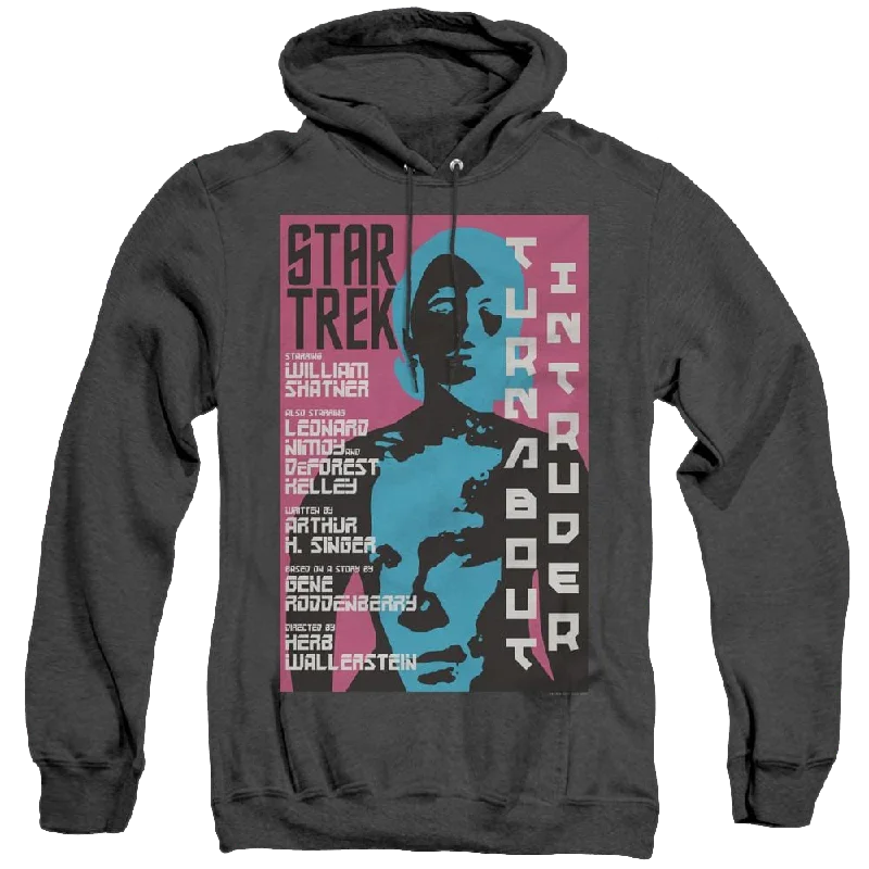 Star Trek The Original Series Tos Episode 79 - Heather Pullover Hoodie Flutter Sleeve Feminine Star Trek The Original Series Tos Episode 79 - Heather Pullover Hoodie Flutter Sleeve Feminine