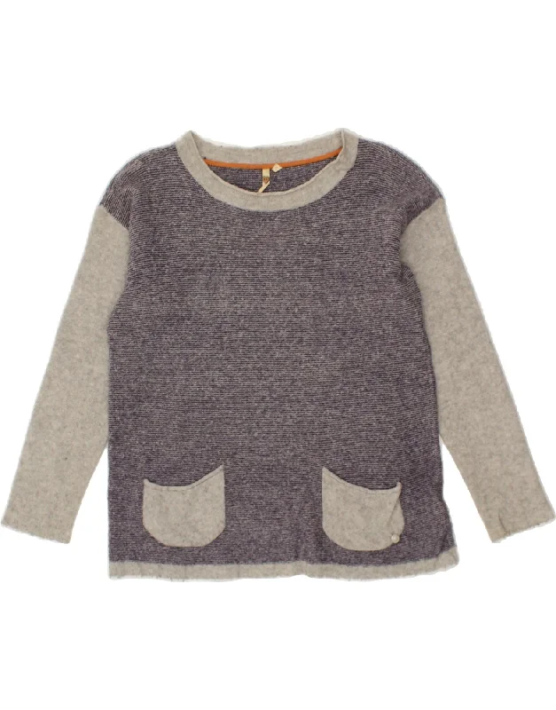 WHITE STUFF Womens Boat Neck Jumper Sweater UK 10 Small Grey Colourblock Iron Safe Non-Iron Wrinkle Free WHITE STUFF Womens Boat Neck Jumper Sweater UK 10 Small Grey Colourblock Iron Safe Non-Iron Wrinkle Free
