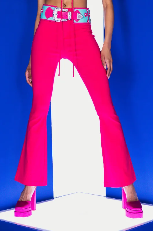 ONE NIGHT ONLY FLARED HIGH RISE TROUSER Trousers Trousers Formal