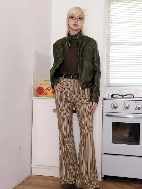High-waisted flared trousers【s0000003503】 Trousers Business Professional
