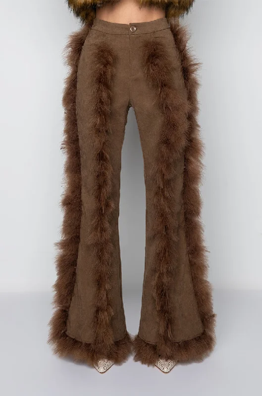 THE TEDDY WIDE LEG FASHION TROUSERS Trousers Running Lightweight